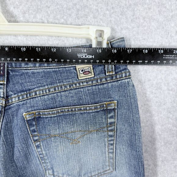 Cruel Girl Georgia Jean Jrs 13R Med Wash Low Rise Relaxed Stretch Straight Leg - Picture 13 of 15
